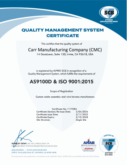 AS9100D & ISO 9001:2015