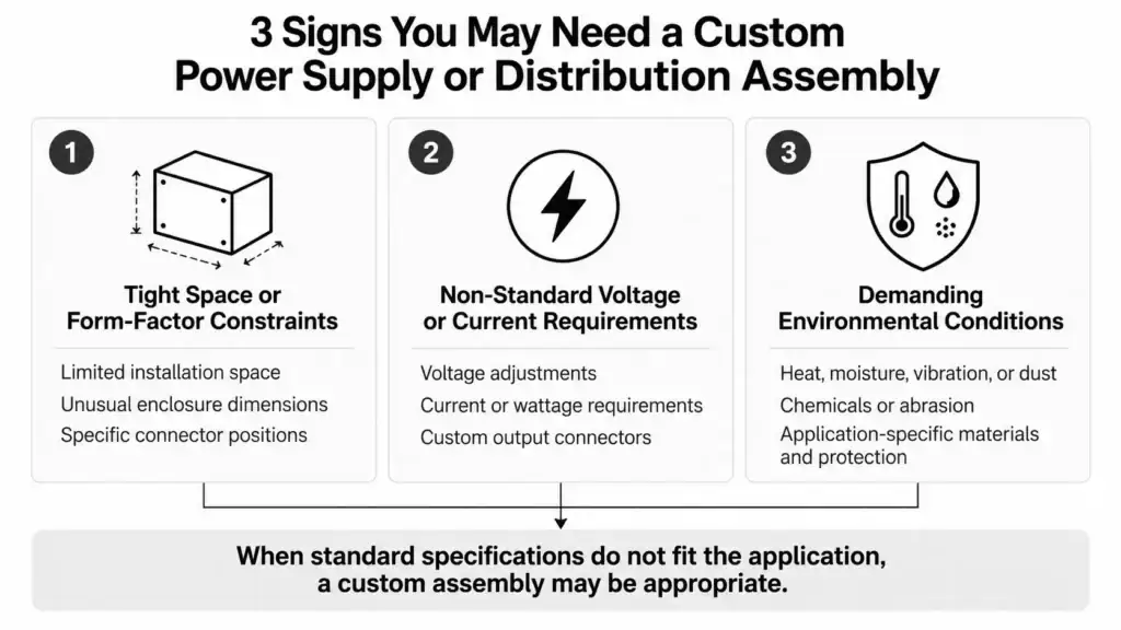 sigs you need custom power supply